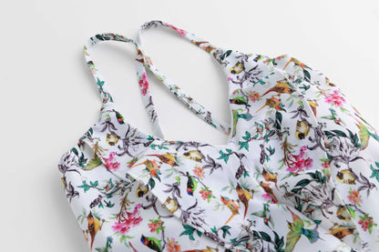 Cross Back Strap Swimsuit