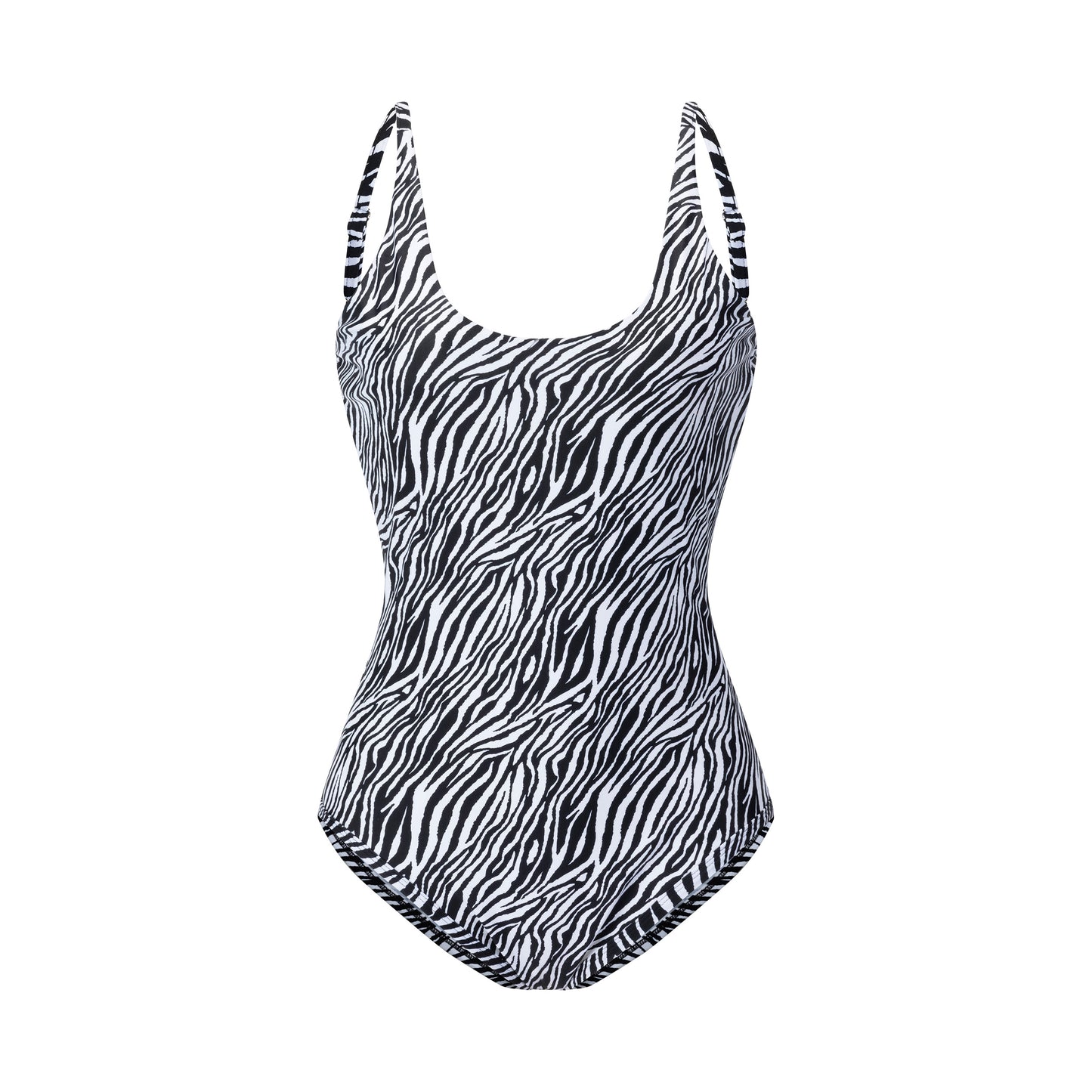 Black leopard print swimsuit