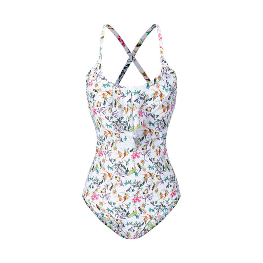 Cross Back Strap Swimsuit