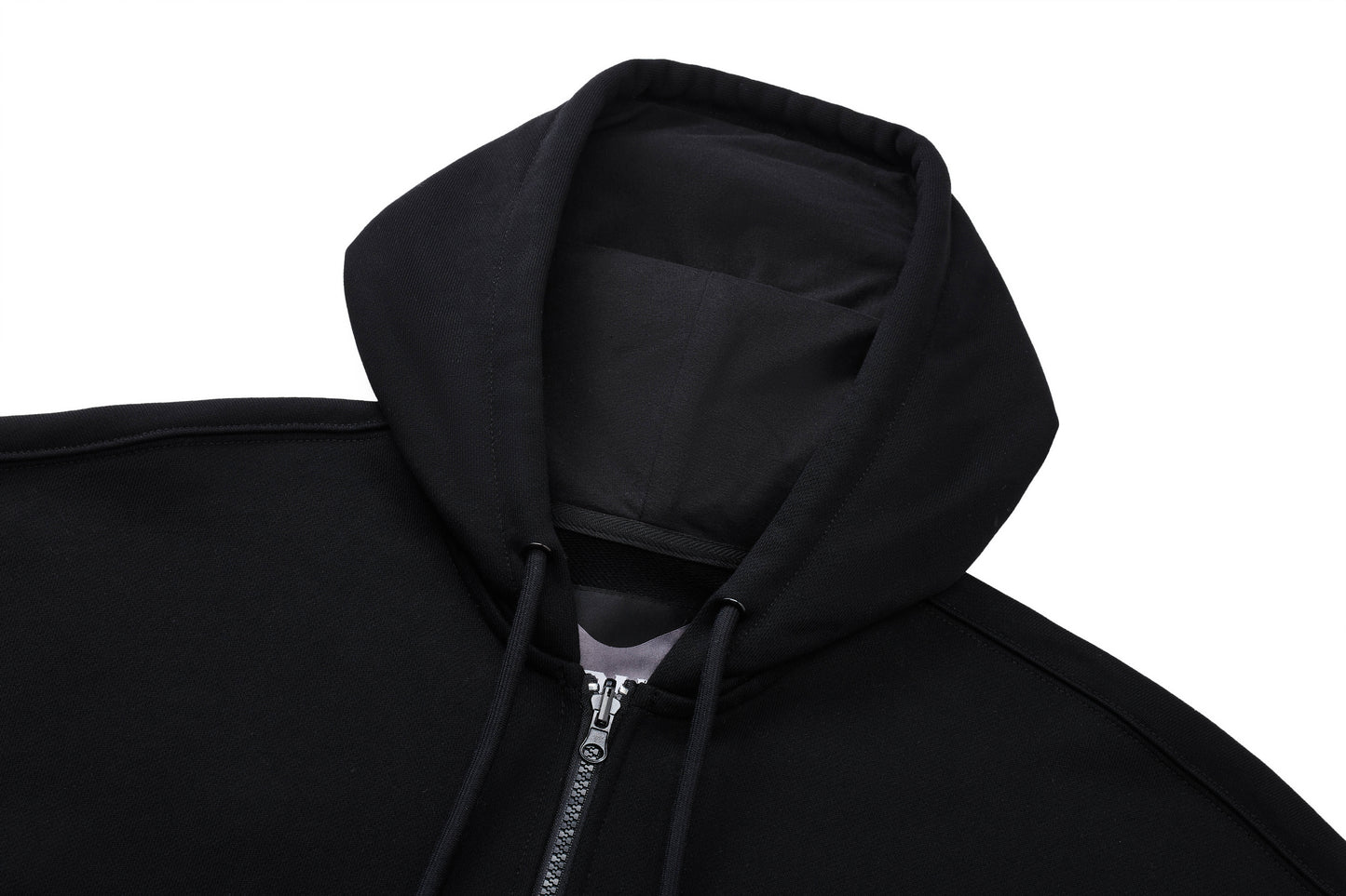 Hooded sweatshirt jacket