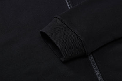 Hooded sweatshirt jacket