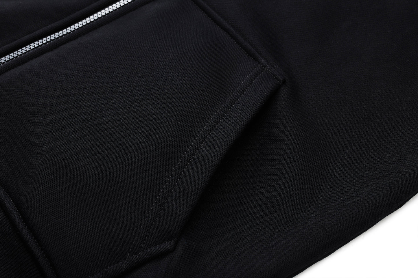 Hooded sweatshirt jacket