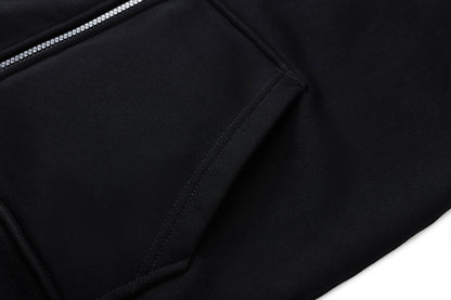 Hooded sweatshirt jacket