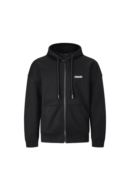 Hooded sweatshirt jacket