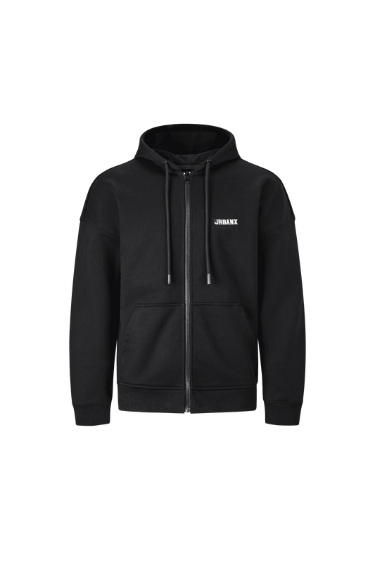 Hooded sweatshirt jacket