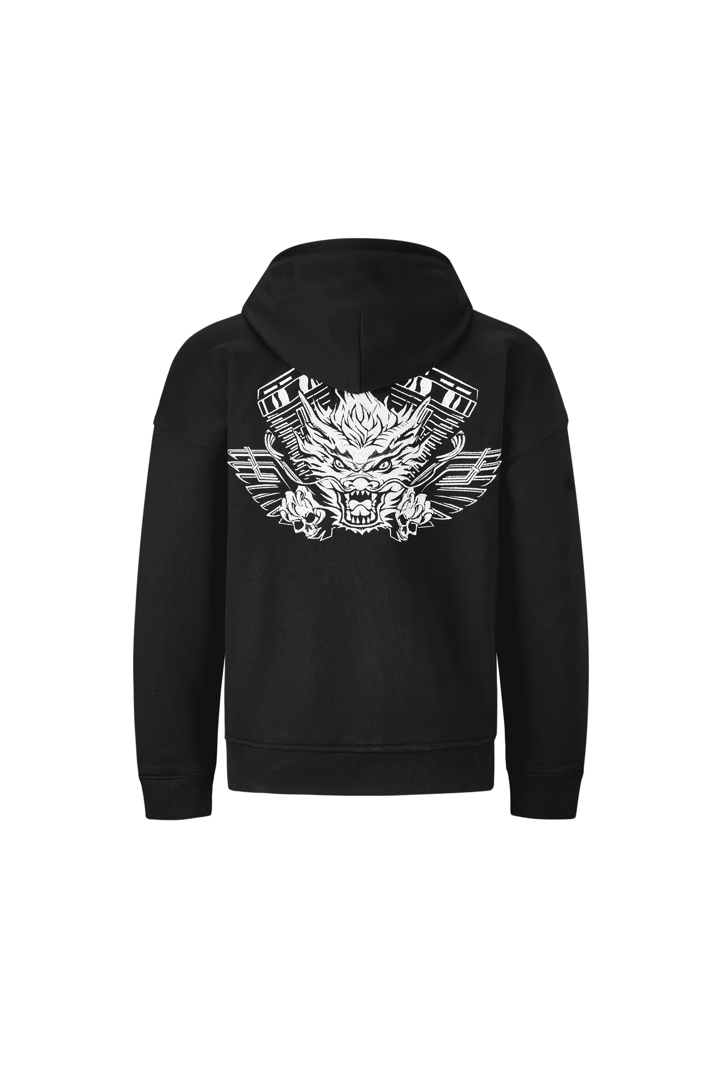 Hooded sweatshirt jacket